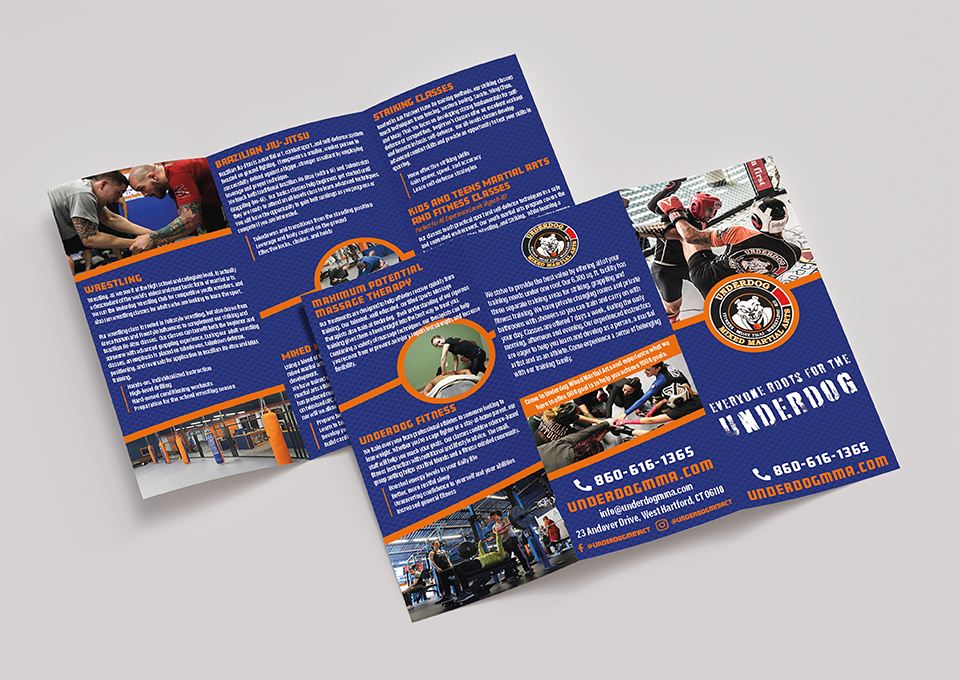 graphic design tri fold brochure